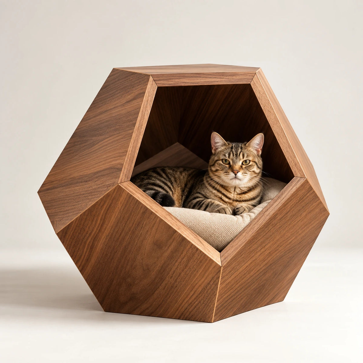 Geometric Cat Cave Bed