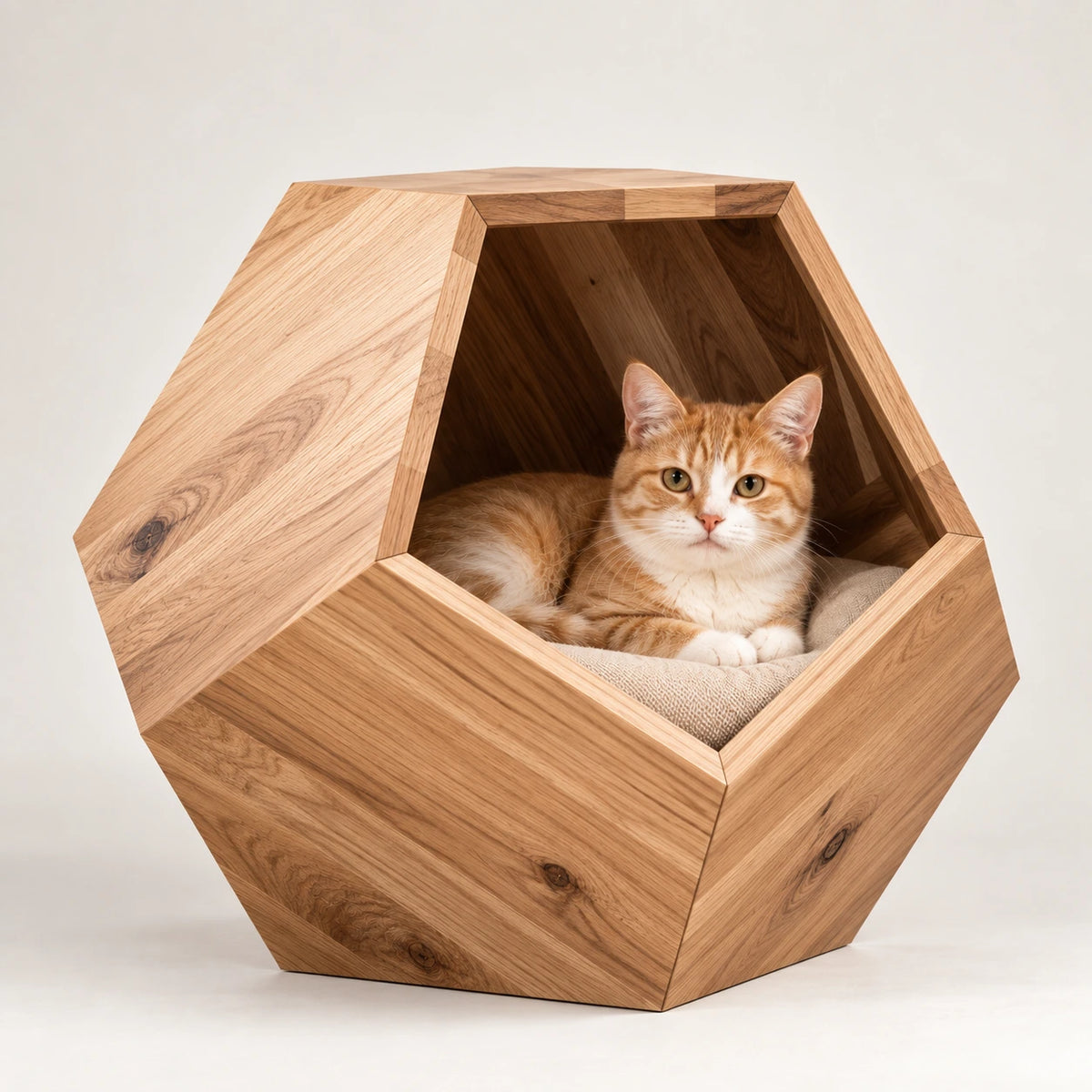 Geometric Cat Cave Bed