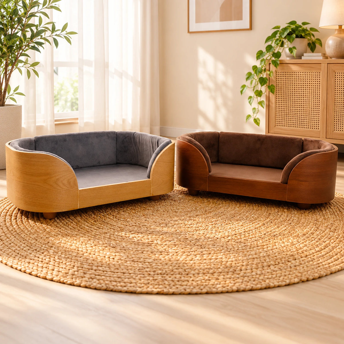 Luxury Wooden Dog Bed