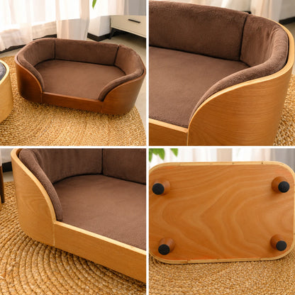 Luxury Wooden Dog Bed