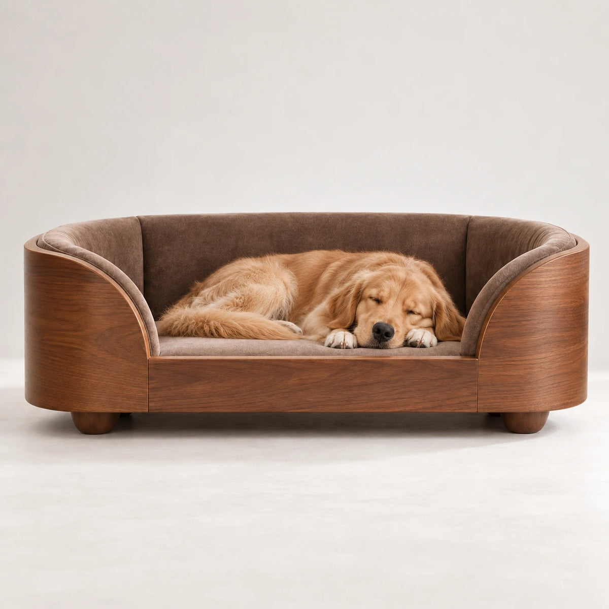 Luxury Wooden Dog Bed