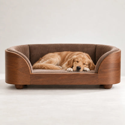 Luxury Wooden Dog Bed