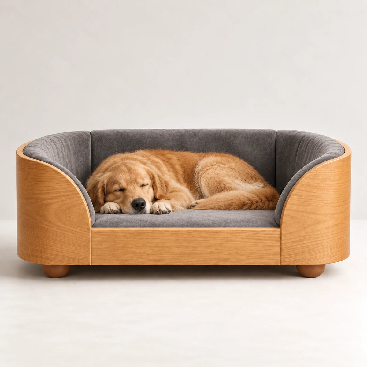 Luxury Wooden Dog Bed