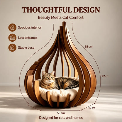Nordic Nook Cat Bed
