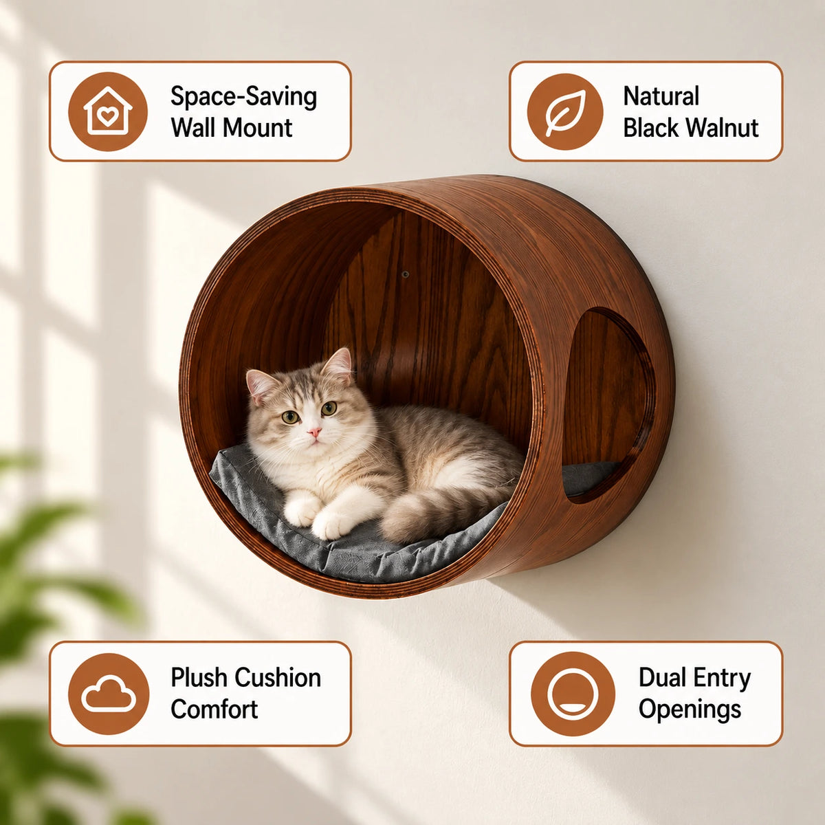 Wall Mount Cat Cave