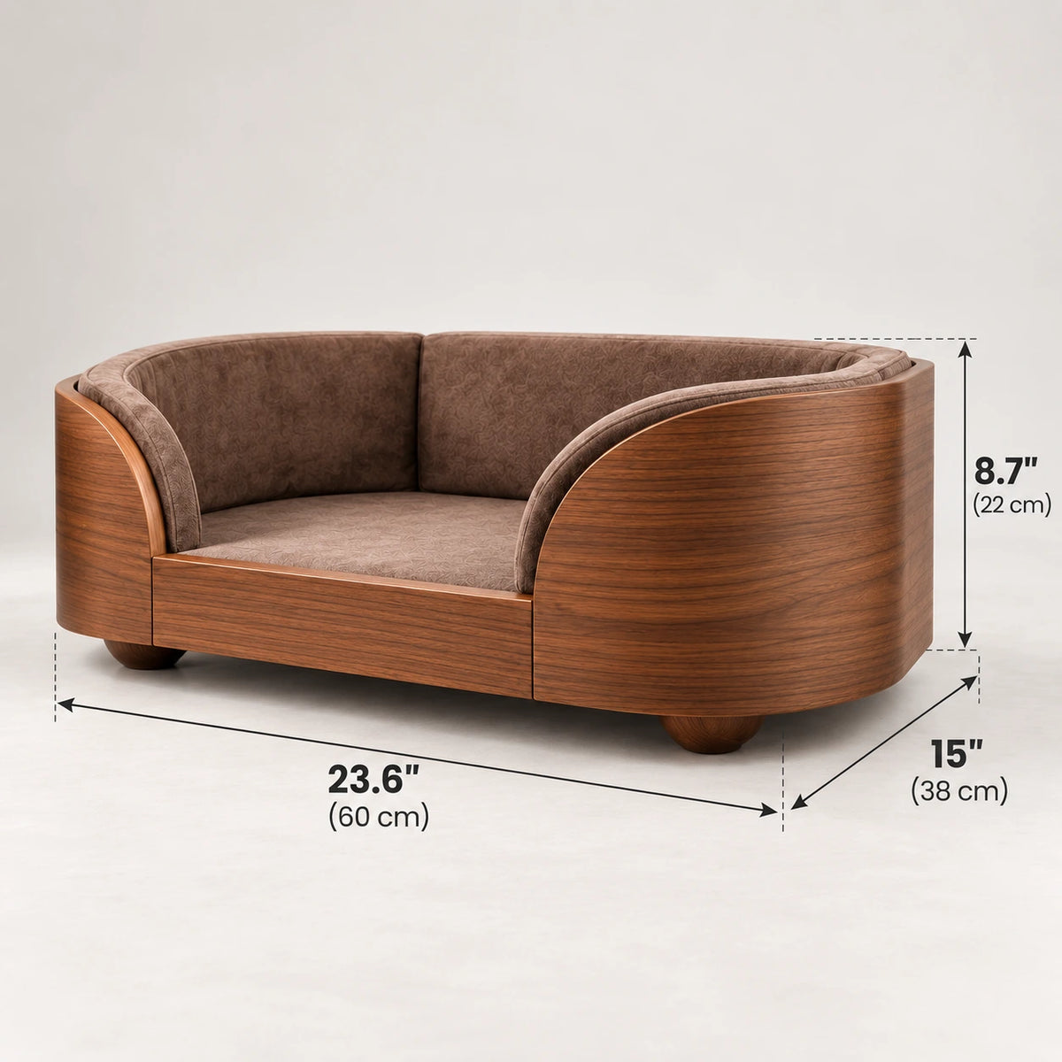 Luxury Wooden Dog Bed