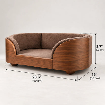 Luxury Wooden Dog Bed